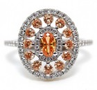 2CT  Padparadscha 925 Sterling Silver Ring Sz 6 — photo 1