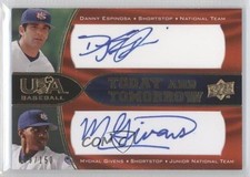 2008 USA Baseball National Teams Blue Ink Danny Espinosa Mychal Givens Auto 0v0