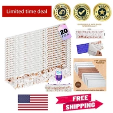 20-Pack Disposable Mop Pads for S.wiff.er PowerMop - Effortless Wood Floor Care