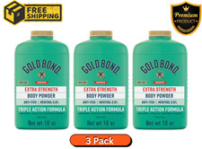 Gold Bond Medicated Extra Strength Body Powder with Triple Action Relief 10 Oz