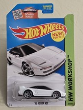 2015 HOT WHEELS '90 ACURA NSX WHITE  HW WORKSHOP #218/250