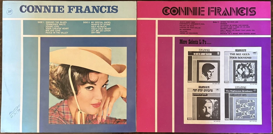 КОННИ ФРАНСИС, 2 ПЛАСТИНКИ ИЗ СИНГАПУРА, 1972 — РЕДКАЯ - Изображение 2 из 4