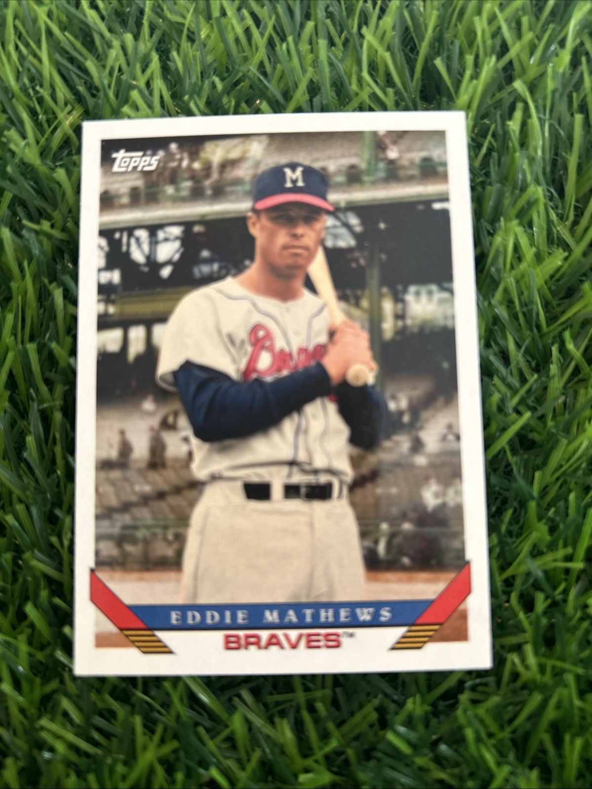 2019 Topps Archives #255 Eddie Mathews Milwaukee Braves A99