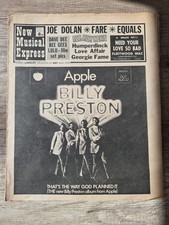 New Musical Express NME Billy Preston Cover 23/08/1969