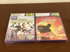 Lot Of 2 Zbox 360 Kinect Games: Sports & Fantasia Music Evolved