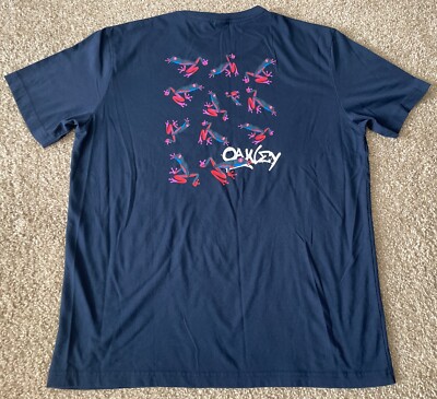 Oakley Neon Frogs Navy T-Shirt Men XL | eBay