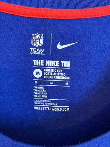 Para Mujer Camiseta NIKE/NFL Azul Talento Agente Buffalo Bills Etiqueta Talla M Corte Atlético - Imagen 4 de 5