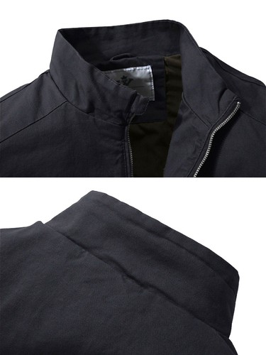 Chaqueta militar ligera de lona de algodón para hombre WenVen abrigo de campo informal de resorte - Imagen 40 de 43
