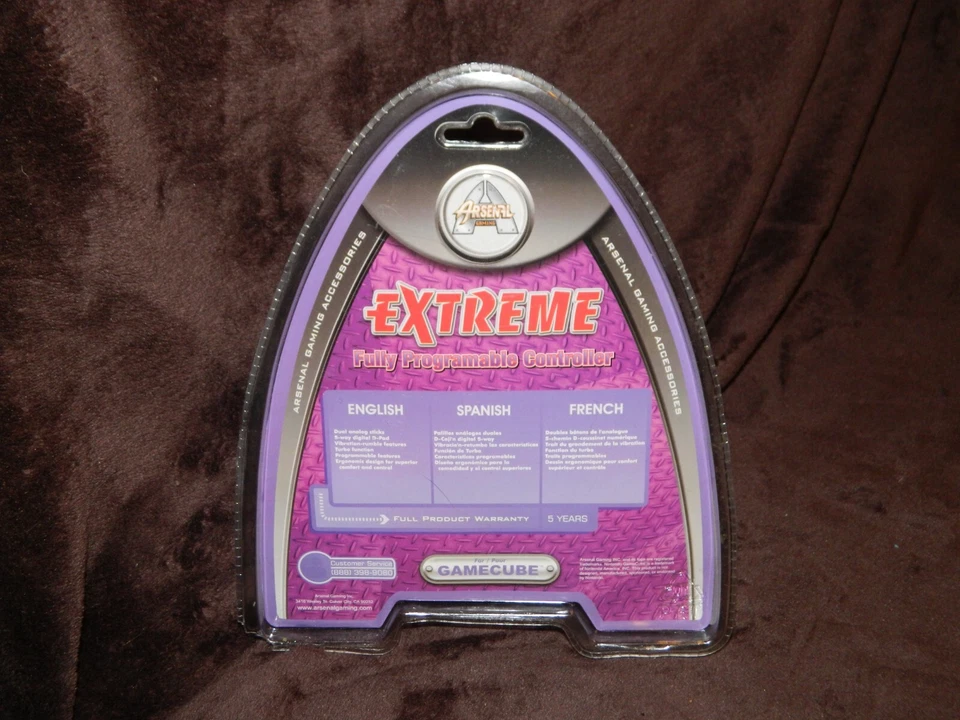 Arsenal Gaming Extreme Black Gamecube Controller NEW - Image 2 of 4