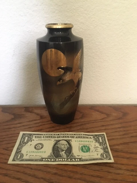 古董黄铜日本花瓶1900-1940 | eBay
