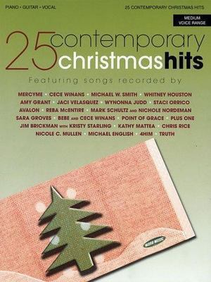 25 CONTEMPORARY CHRISTMAS HITS By Hal Leonard Corp. *Excellent Condition*