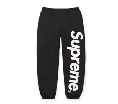 Supreme Satin Applied Sweatpant Big logo Blue Orange Grey Black
