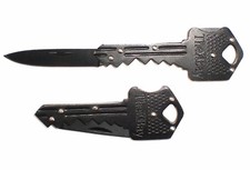 All Black Folding Pocket Key Knife 1.5-inch Stainless Steel Drop Point Blade All Black Folding Pocket Key Knife 1.5-inch Stainless Steel Drop Point Blade