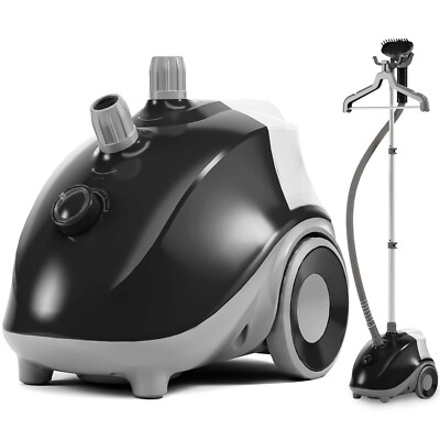 Standing Steamer for Clothes w/ Hanger,Steaming Wrinkle Remover, Garment Steamer
