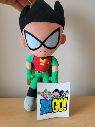 Peluche pupazzo Teen Titans Go Robin 11" DC Comics Warner Brothers 2019 fabbrica di giocattoli - Foto 1 di 8