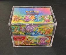 ACRYLIC CASE W/ MAGNETIC LID For Prismatic Evolutions mini tin DISPLAY
