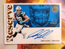 2018 Panini Encased Reserve Signatures #03/25 Greg Olsen #RS-GO Auto On Card 
