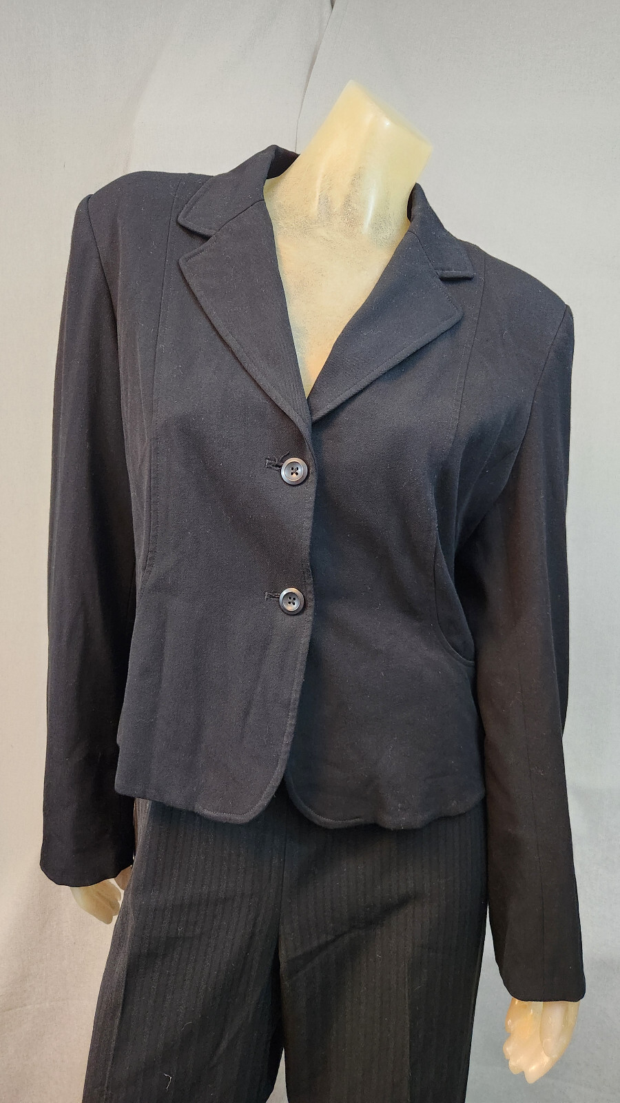 Apt 9 Solid Black Long Sleeve 2 Button Blazer Jac… - image 1