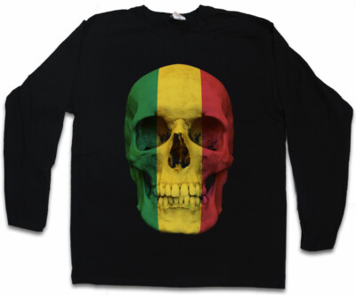 CLASSIC BOLIVIA SKULL FLAG LANGARM T-SHIRT  Banner  Bolivien