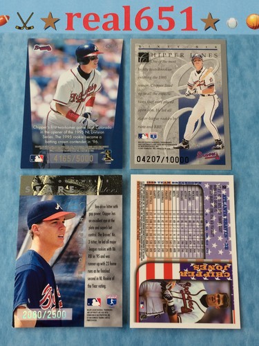 CHIPPER JONES 1993 SP Foil Rookie | Refractor | Serial #'d | Elite HOF | U-Pick - Picture 30 of 200