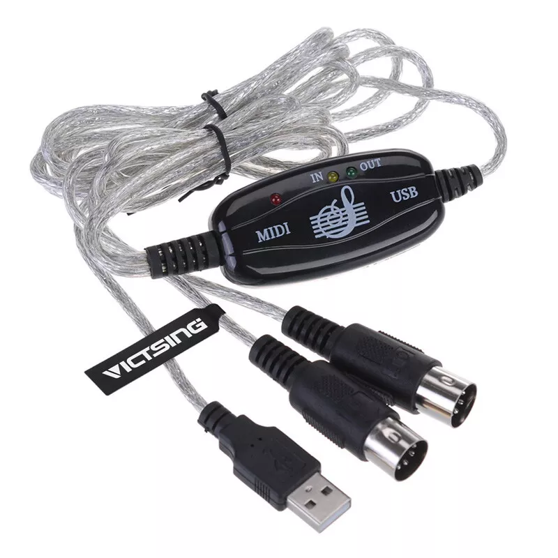 Holde Evakuering tsunamien USB 2.0 To Midi Cable for Music Keyboard Piano Interface Connection Adapter  | eBay