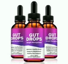 Gut Drops, Advanced Weight Loss & Gut Health Support Drops - 3 Pack
