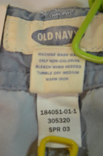 Y2K 03' Old Navy Women's Blue Chino Capri NWT Old Stock Waist 31 L 25.5 - Picture 16 of 19