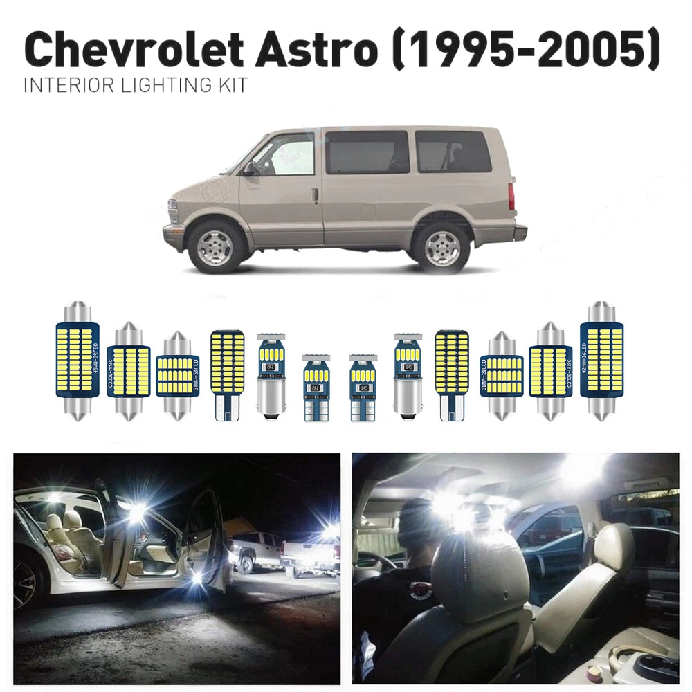 18x Pink Interior Map Dome Door LED Light Package Kit Fit 1995-2005 Chevy  Astro