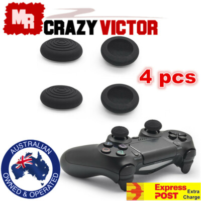 4X Joypad TPU Silicone Grip Cap For Playstation 4 PS4 Thumb Stick Controller