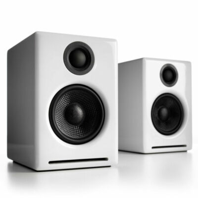 Audioengine A2+ Plus Wireless Speaker Bluetooth | Desktop Monitor Speakers White