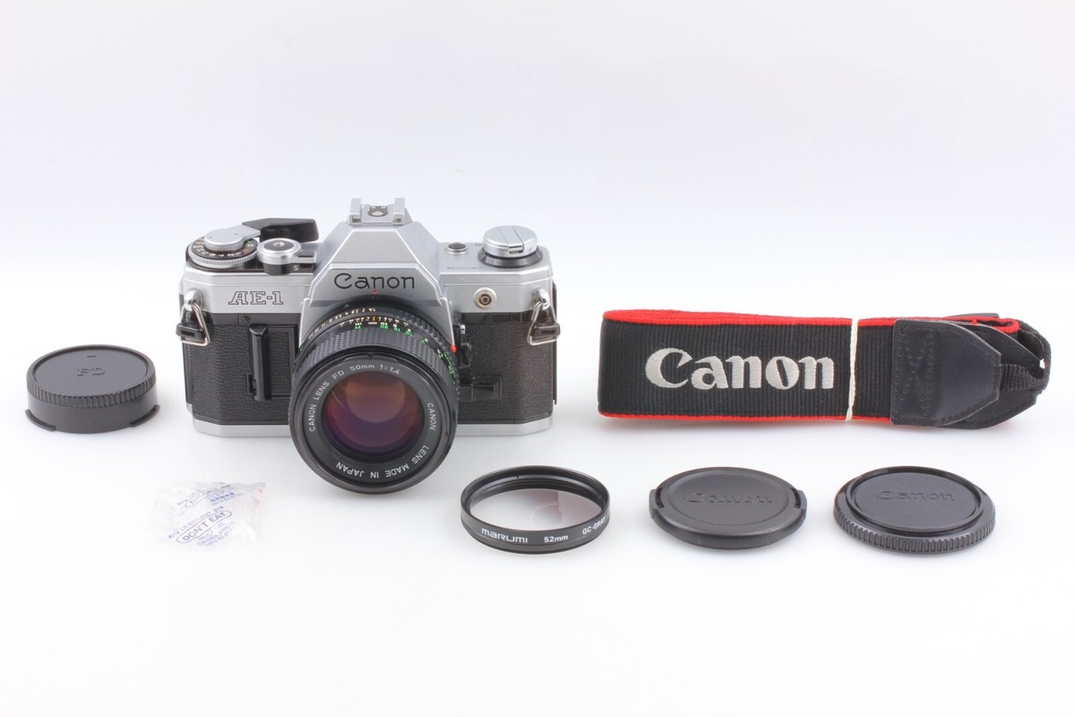 Near MINT w/ Strap】 Canon AE-1 SLR Camera NFD New FD 50mm