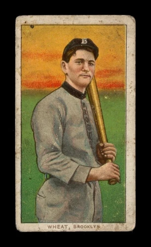 1909-11 T206 Set-Break Zack Wheat Polar Bear LOW GRADE (crease) *GMCARDS*