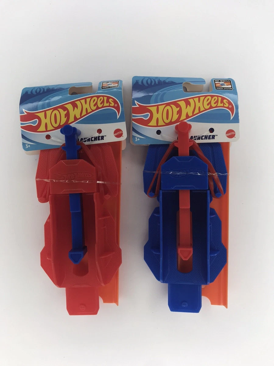 Hot Wheels Launcher Track Extension Mattel Blue And Red Lot Of 2 New