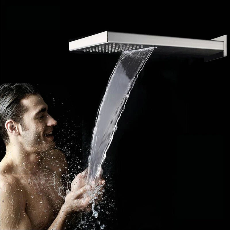 22"Stainless Steel Rectangle Shower Head Waterfall/Rainfall Wall Mount Mixer Tap
Opens in a new wind
