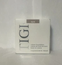 TIGI All-In-One Foundation & Powder-New In Box-0.40oz-Dark Crème Foundation
