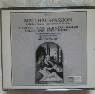 Bach Matthaus Passion 3枚セット Bach: St. Matthew Passion / Matthaus Passion - 3 CD - Box