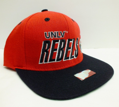 Vintage University of LasVegas Running Rebels Snapback Cap Vintage UNLV Running Rebels SnapBack Hat Game Cap Las Vegas  main image 2