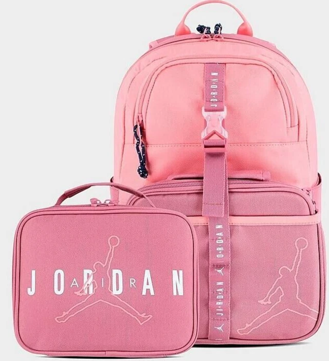 Jordan Kids' Air Lunch Bag and Backpack in Black/Black | 100% Polyester