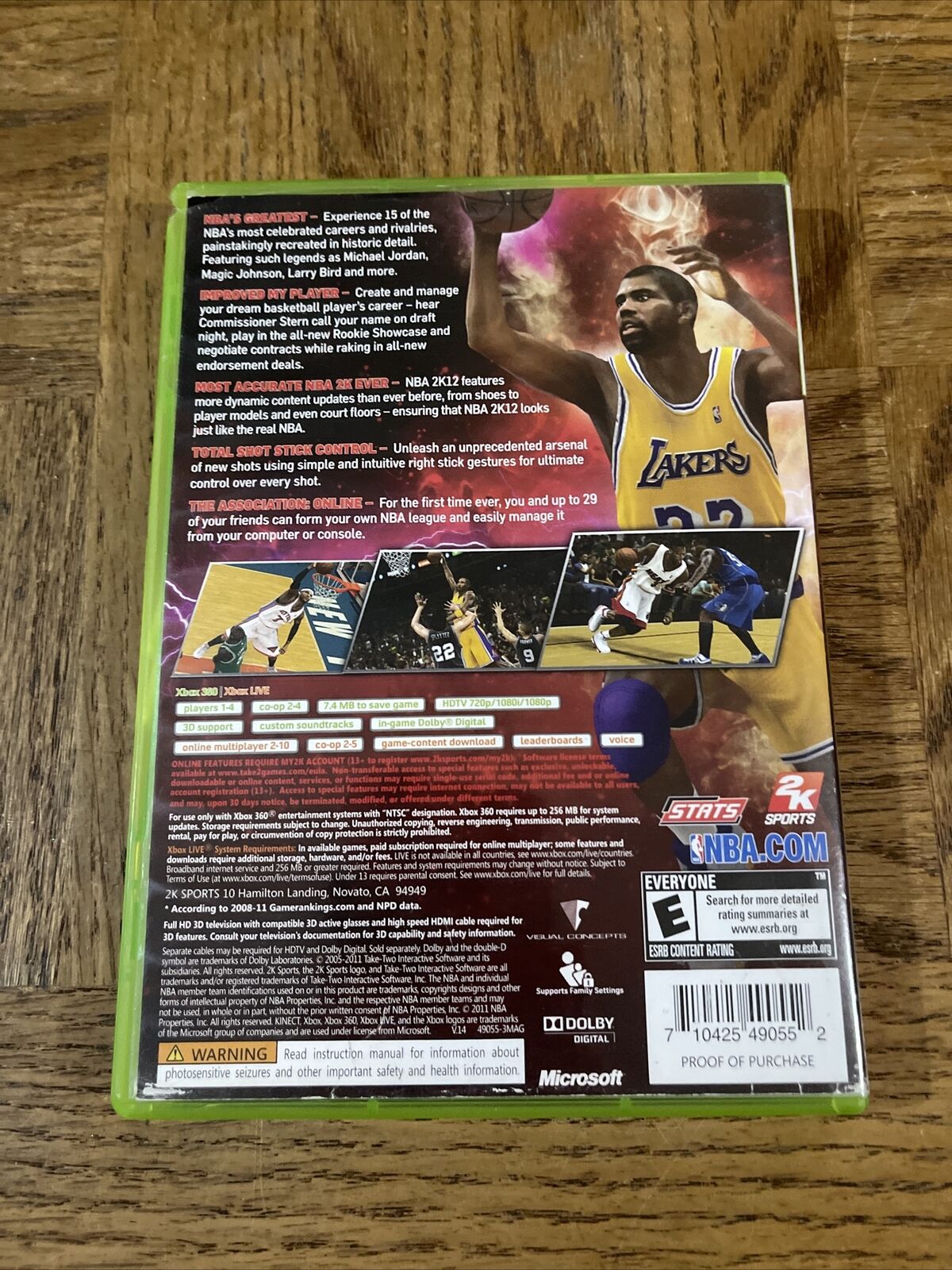 Nba 2k12 Xbox 360 Midia Fisica Usado Jogo De Basquete