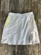 Bette & Court ~ Women's Silver and Yellow Tennis or Golf Skirt ~ Size M
