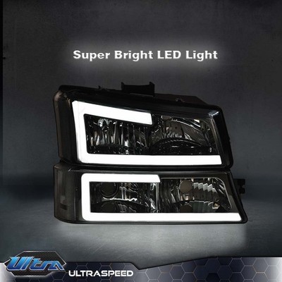 Fit For 2003-2006 Chevy Silverado LED DRL Clear Headlights+Bumper Fog Lights - Foto 5