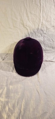 DMS Reithelm Größe 56   Samt/Velours Lila, klassisch, mit Beutel, Vintage