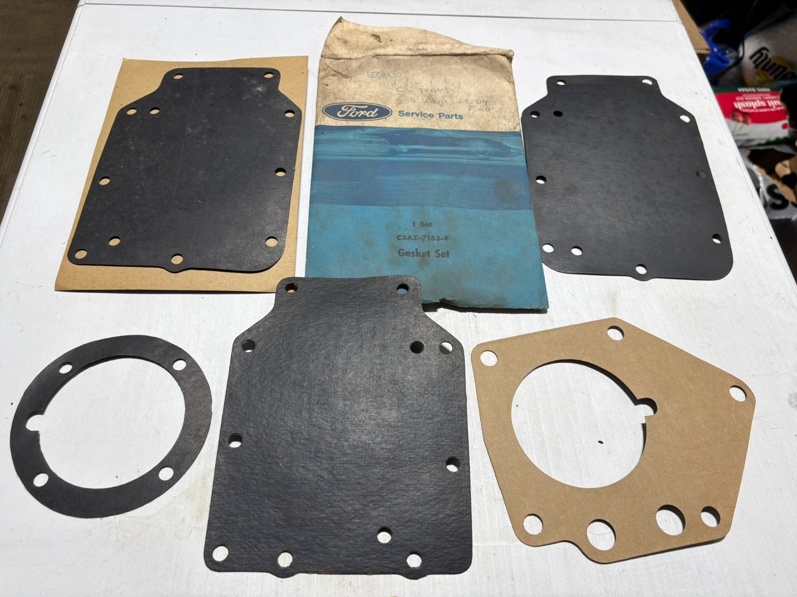 1963 C4 Ford Mustang Galaxie Fairlane Cougar NOS 3.03 3 SPEED TRANS GASKET KIT
