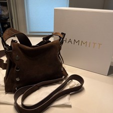 Hammitt Bryant Medium Brown Suede/ Crossbody/...