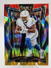 2024 Panini Select - Concourse Kimani Vidal #15 Red & Yellow Shock Prizm Rookie