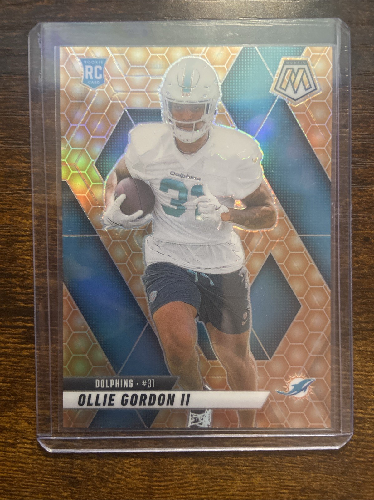 2025 Panini Mosaic - Ollie Gordon II #310 Honeycomb Prizm SP (RC) Dolphins