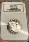 1952 Proof Franklin Half Dollar 50c NGC PF64 CAMEO Old Holder RAINBOW TONED CAM