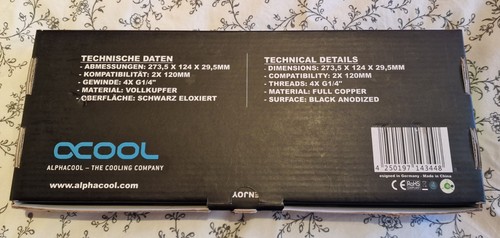 Alphacool NexXxos ST30 Full Copper 240mm Radiator V.2 - Bild 2 von 8