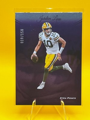 2024 Panini Prestige - Jordan Love Xtra Points Purple #10/150 Jersey Number JSY#