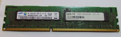 Samsung 4GB, 1Rx4 PC3-10600R, DDR3 Server-RAM Modul REG ECC, M393B5270. #SU-133